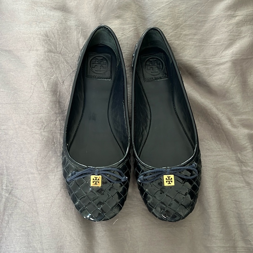 Tory Burch Woven Leather Flats